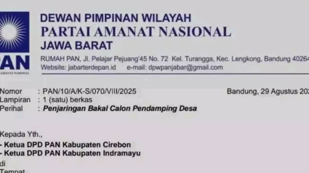 ketua-pan-jabar-bantah-adanya-penjaringan-bakal-calon-pendamping-desa